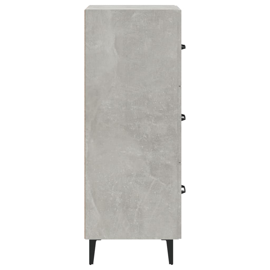 vidaXL Servantă, gri beton, 34,5x34x90 cm, lemn compozit vidaXL Servantă, gri beton, 34,5x34x90 cm, lemn compozit