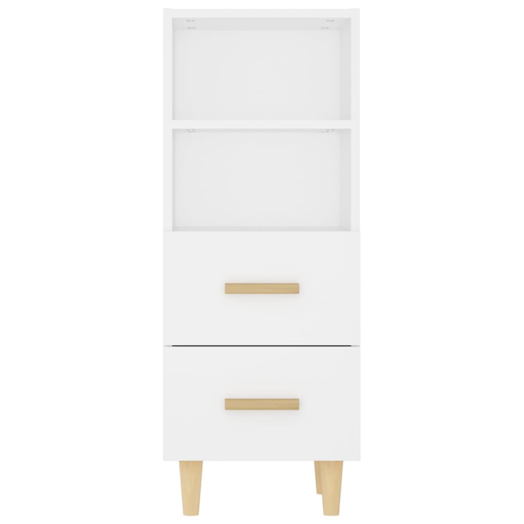 vidaXL Servantă, alb, 34,5x34x90 cm, lemn compozit vidaXL Servantă, alb, 34,5x34x90 cm, lemn compozit