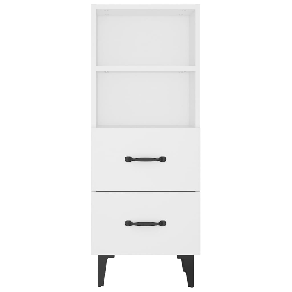 vidaXL Servantă, alb, 34,5x34x90 cm, lemn compozit vidaXL Servantă, alb, 34,5x34x90 cm, lemn compozit