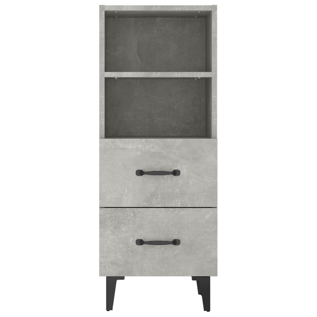 vidaXL Servantă, gri beton, 34,5x34x90 cm, lemn compozit vidaXL Servantă, gri beton, 34,5x34x90 cm, lemn compozit