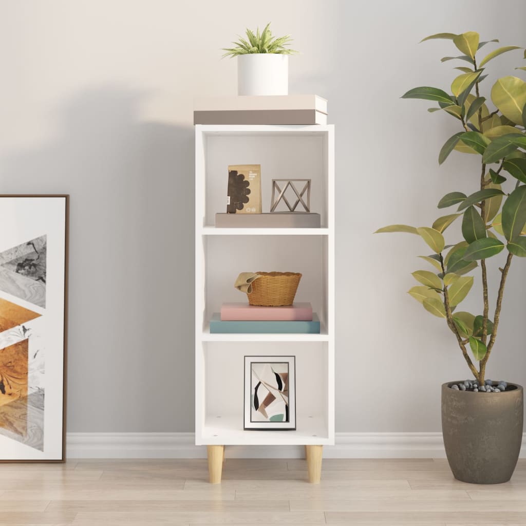 vidaXL Servantă, alb, 34,5x32,5x90 cm, lemn compozit vidaXL Servantă, alb, 34,5x32,5x90 cm, lemn compozit