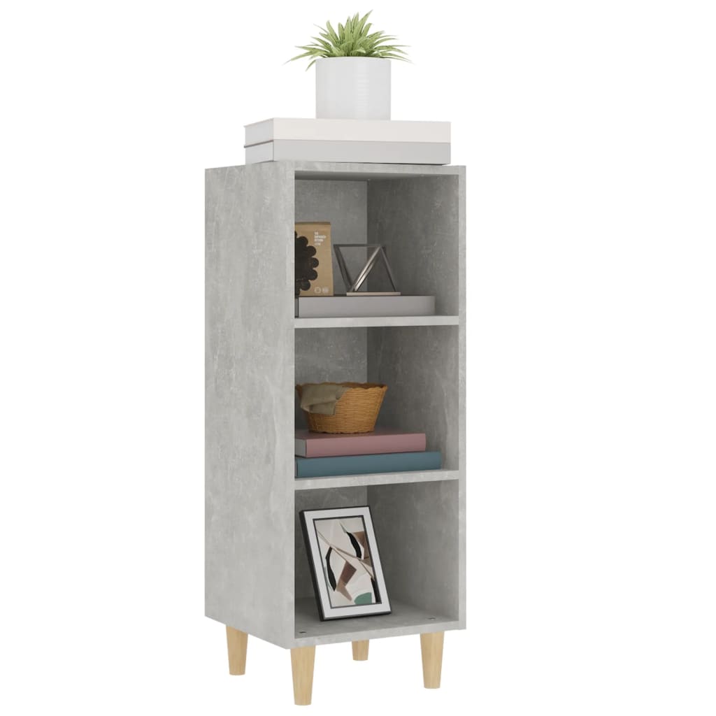 vidaXL Servantă, gri beton, 34,5x32,5x90 cm, lemn compozit vidaXL Servantă, gri beton, 34,5x32,5x90 cm, lemn compozit