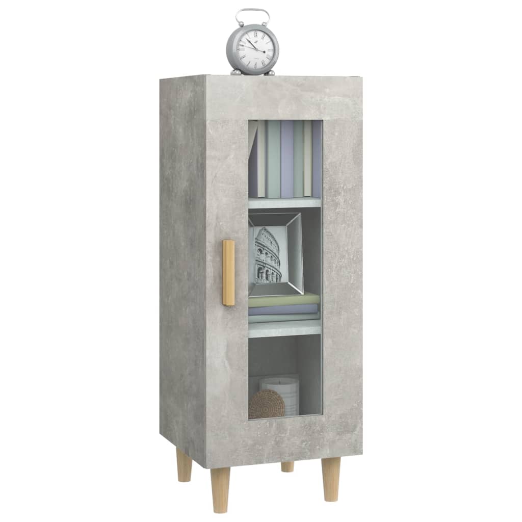 vidaXL Servantă, gri beton, 34,5x34x90 cm, lemn compozit vidaXL Servantă, gri beton, 34,5x34x90 cm, lemn compozit