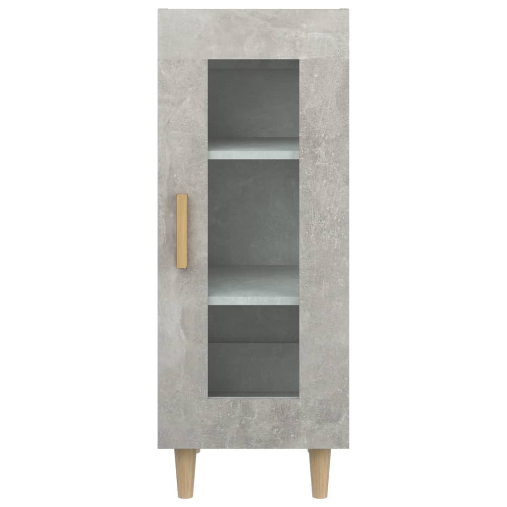 vidaXL Servantă, gri beton, 34,5x34x90 cm, lemn compozit vidaXL Servantă, gri beton, 34,5x34x90 cm, lemn compozit