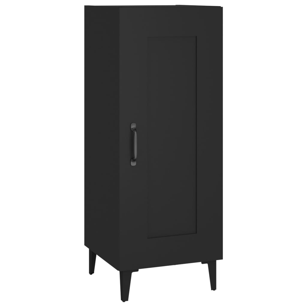 vidaXL Servantă, negru, 34,5x34x90 cm, lemn compozit vidaXL Servantă, negru, 34,5x34x90 cm, lemn compozit