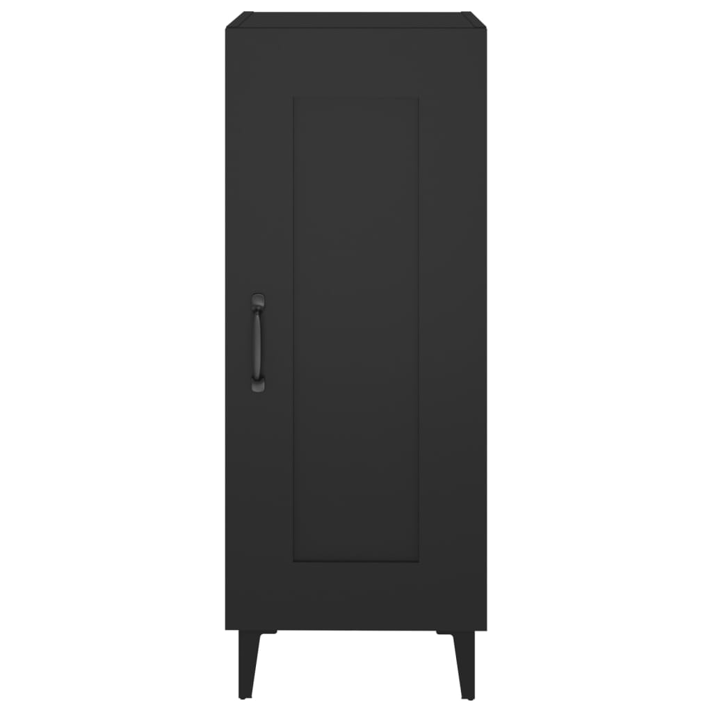 vidaXL Servantă, negru, 34,5x34x90 cm, lemn compozit vidaXL Servantă, negru, 34,5x34x90 cm, lemn compozit