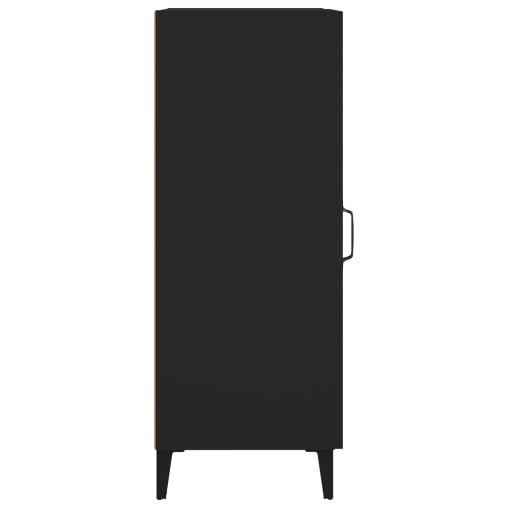 vidaXL Servantă, negru, 34,5x34x90 cm, lemn compozit vidaXL Servantă, negru, 34,5x34x90 cm, lemn compozit