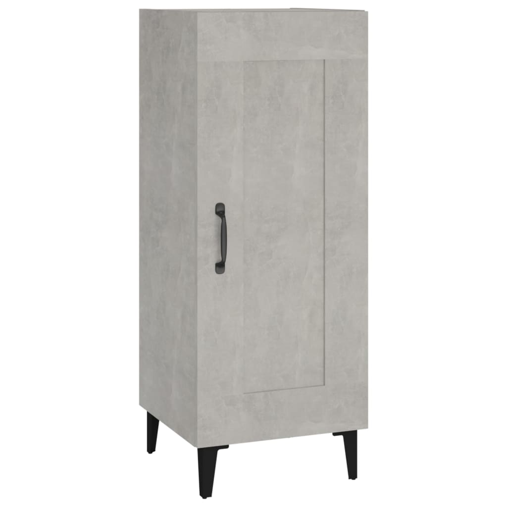vidaXL Servantă, gri beton, 34,5x34x90 cm, lemn compozit