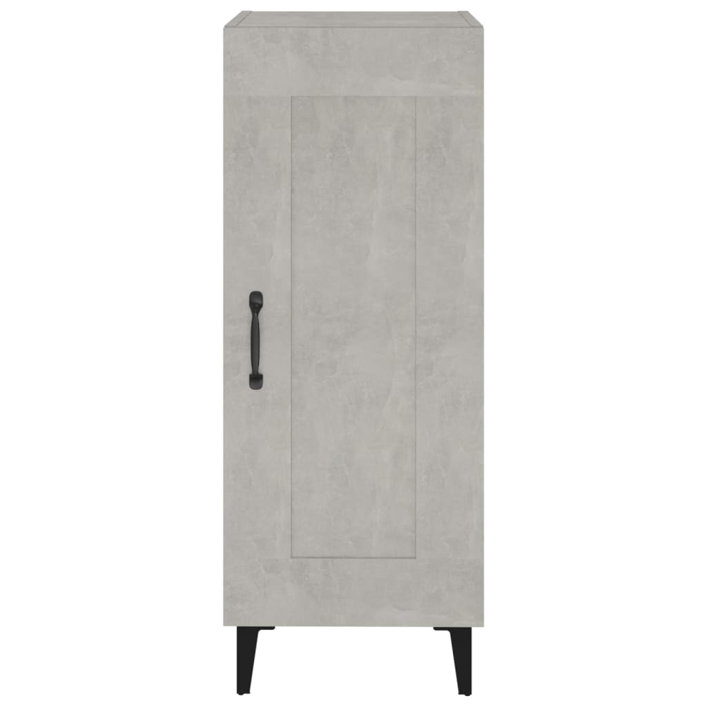 vidaXL Servantă, gri beton, 34,5x34x90 cm, lemn compozit