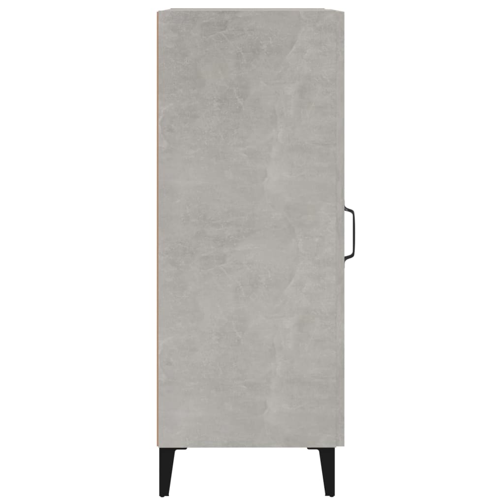 vidaXL Servantă, gri beton, 34,5x34x90 cm, lemn compozit