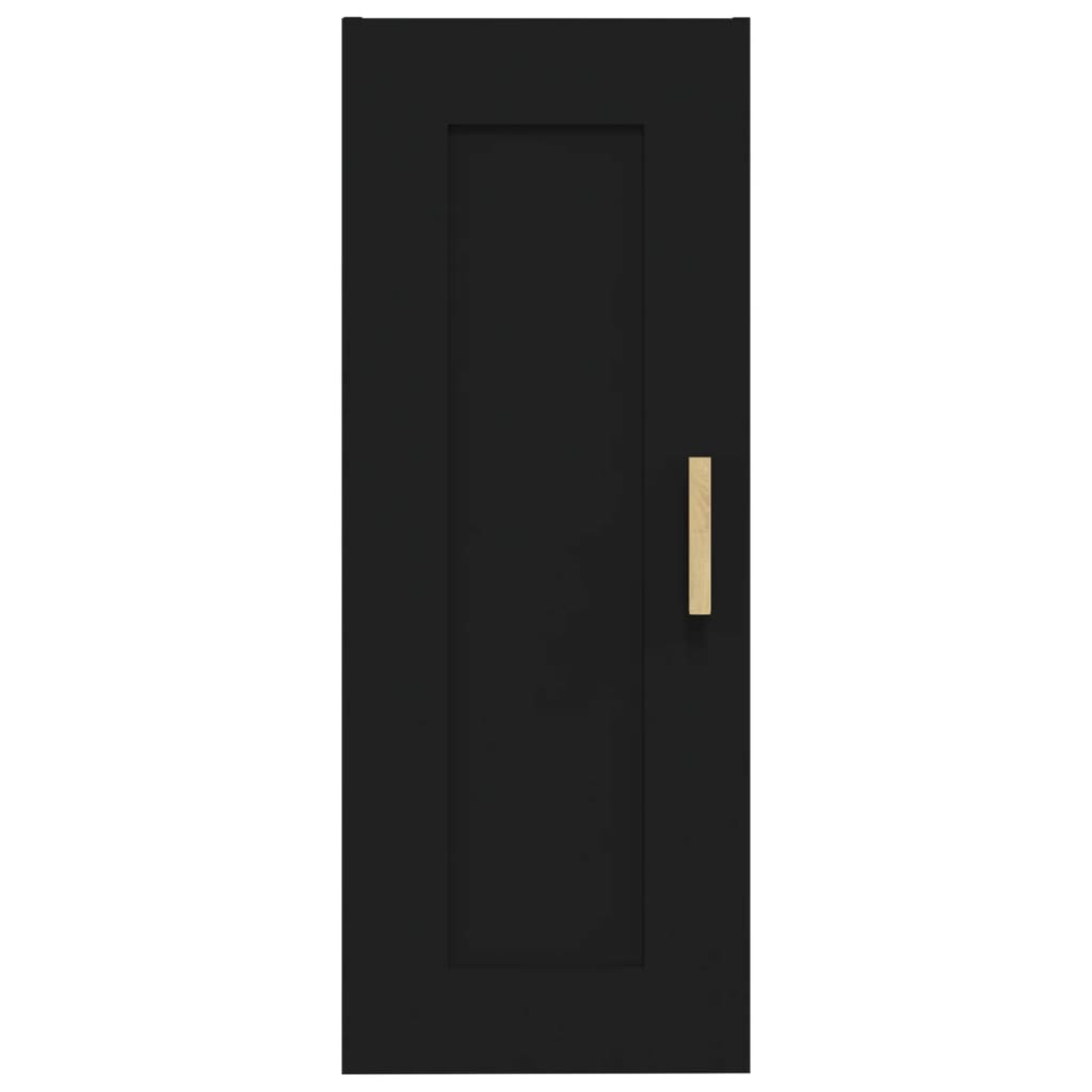 vidaXL Dulap de perete, negru, 35x34x90 cm, lemn prelucrat vidaXL Dulap de perete, negru, 35x34x90 cm, lemn prelucrat