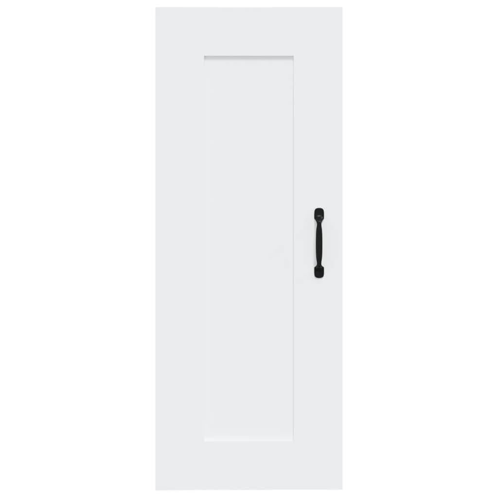 vidaXL Dulap de perete, alb, 35x34x90 cm, lemn prelucrat