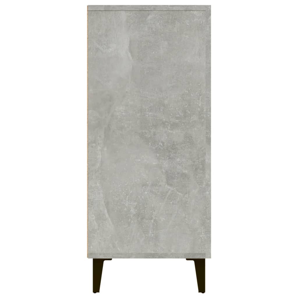 vidaXL Servantă, gri beton, 90x34x80 cm, lemn compozit