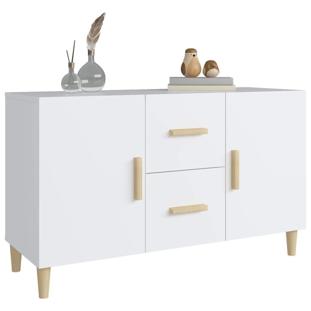 vidaXL Servantă, alb, 100x36x60 cm, lemn compozit vidaXL Servantă, alb, 100x36x60 cm, lemn compozit