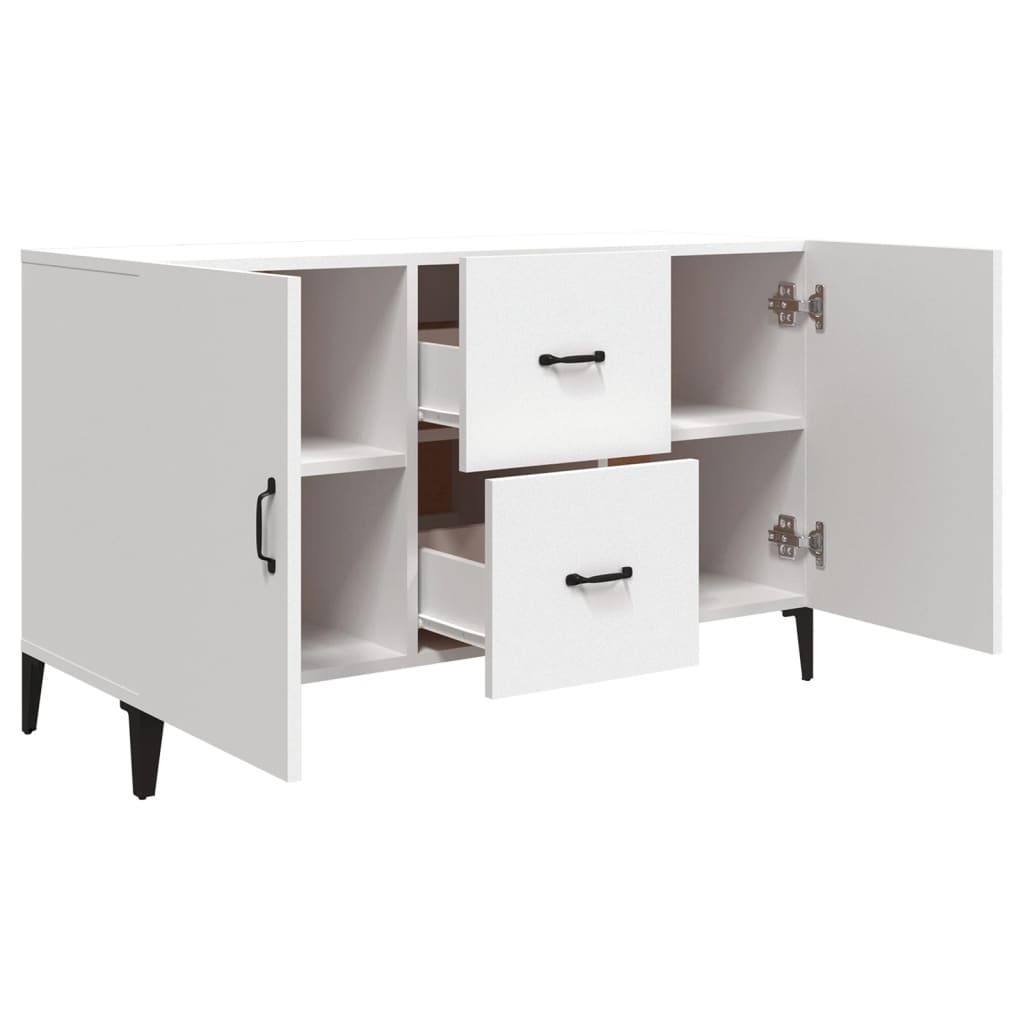 vidaXL Servantă, alb, 100x36x60 cm, lemn compozit vidaXL Servantă, alb, 100x36x60 cm, lemn compozit