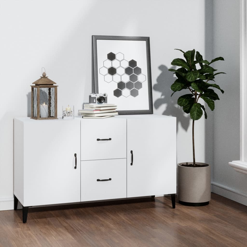 vidaXL Servantă, alb, 100x36x60 cm, lemn compozit vidaXL Servantă, alb, 100x36x60 cm, lemn compozit
