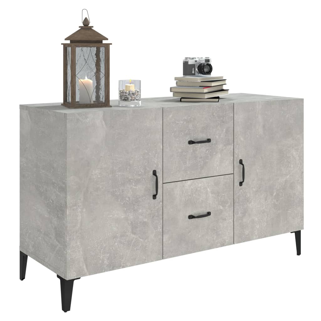vidaXL Servantă, gri beton, 100x36x60 cm, lemn compozit