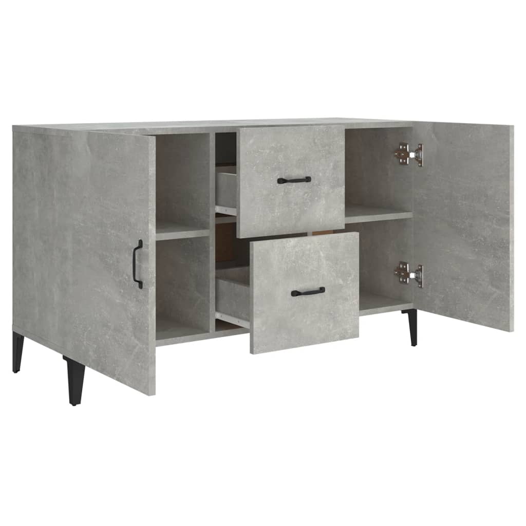 vidaXL Servantă, gri beton, 100x36x60 cm, lemn compozit