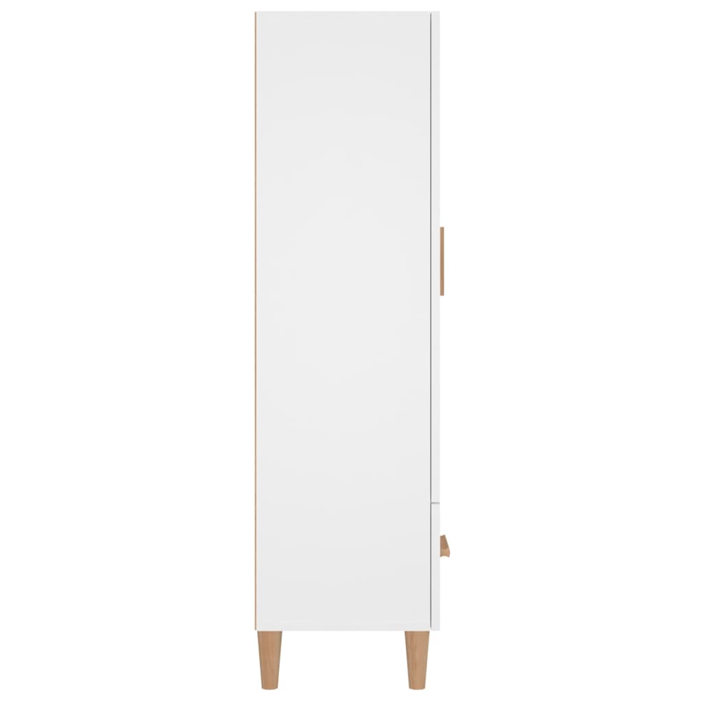 vidaXL Dulap înalt, alb, 70x31x115 cm, lemn prelucrat