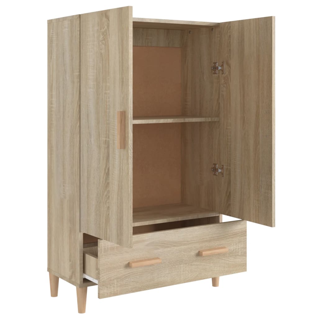 vidaXL Dulap înalt, stejar sonoma, 70x31x115 cm, lemn prelucrat