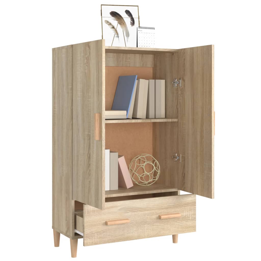 vidaXL Dulap înalt, stejar sonoma, 70x31x115 cm, lemn prelucrat