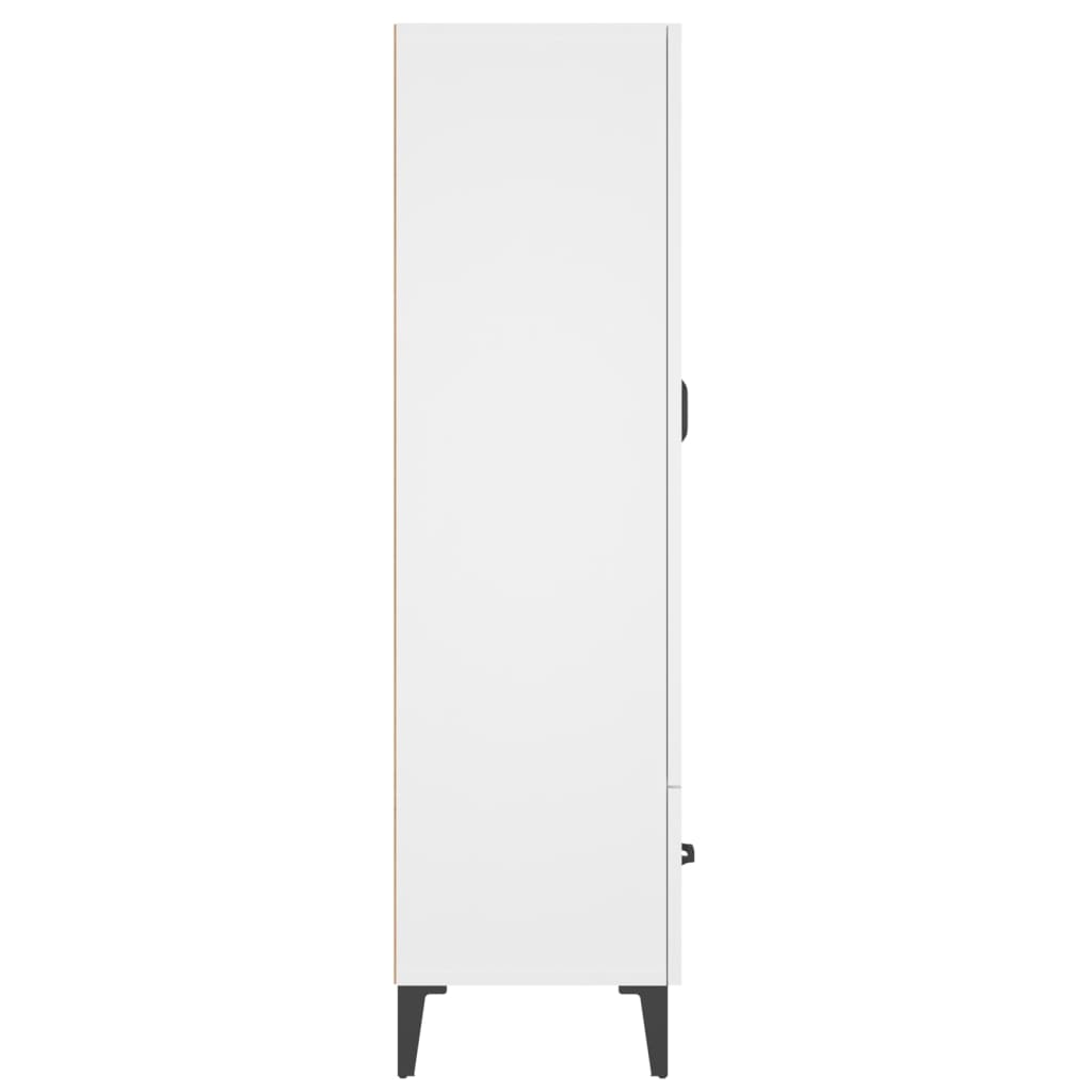 vidaXL Dulap înalt, alb, 70x31x115 cm, lemn prelucrat