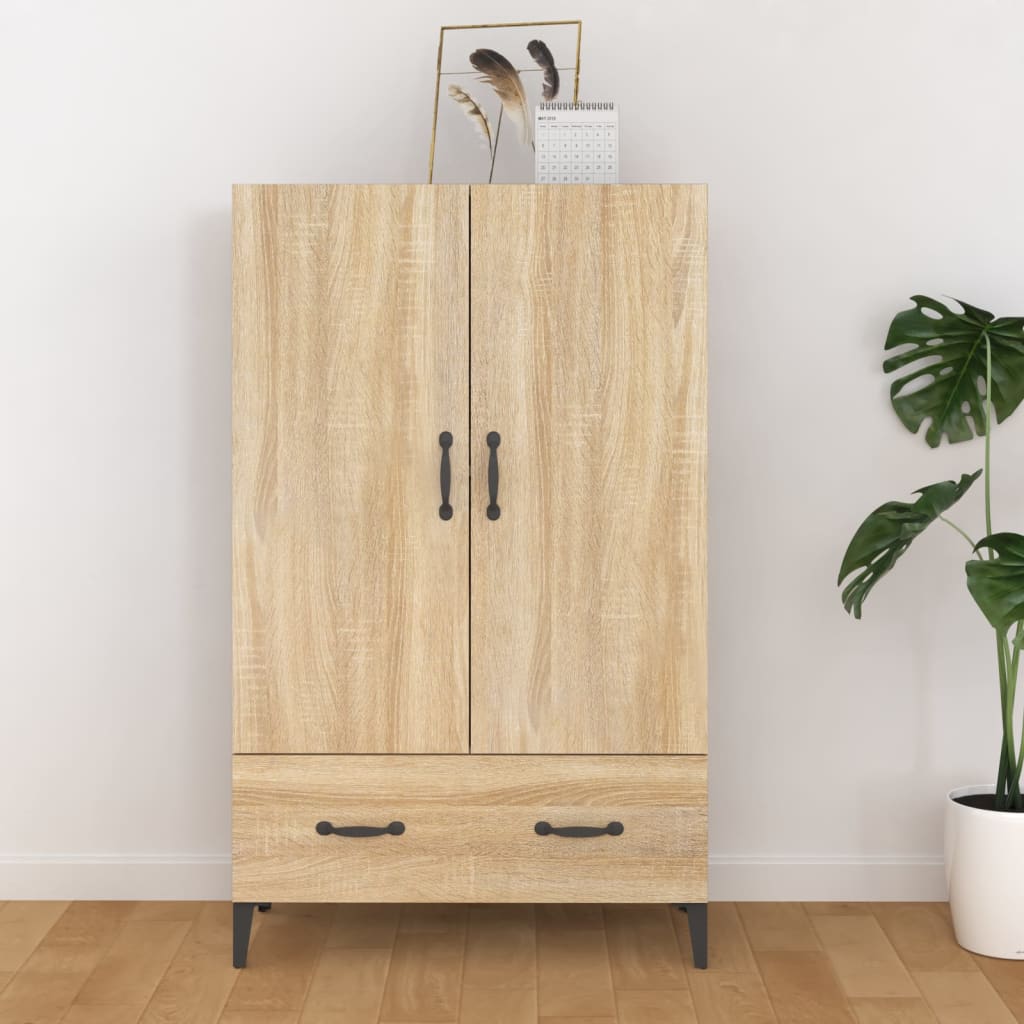 vidaXL Dulap înalt, stejar sonoma, 70x31x115 cm, lemn prelucrat vidaXL Dulap înalt, stejar sonoma, 70x31x115 cm, lemn prelucrat