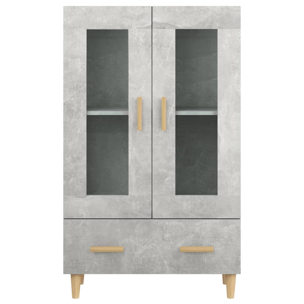 vidaXL Dulap înalt, gri beton, 70x31x115 cm, lemn compozit