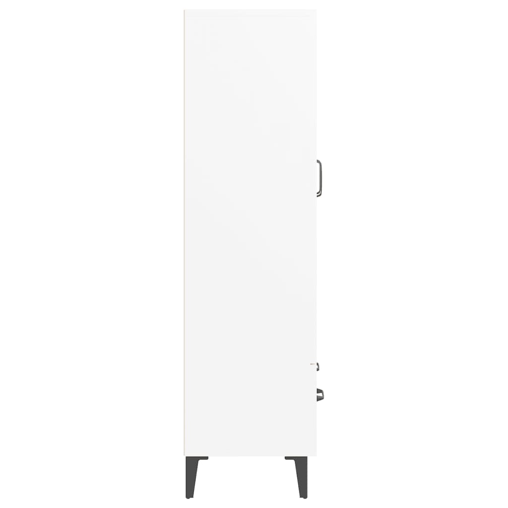 vidaXL Dulap înalt, alb, 70x31x115 cm, lemn prelucrat