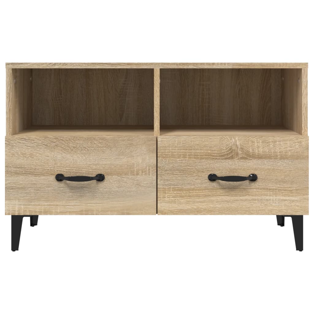 vidaXL Comodă TV, stejar sonoma, 80x36x50 cm, lemn prelucrat