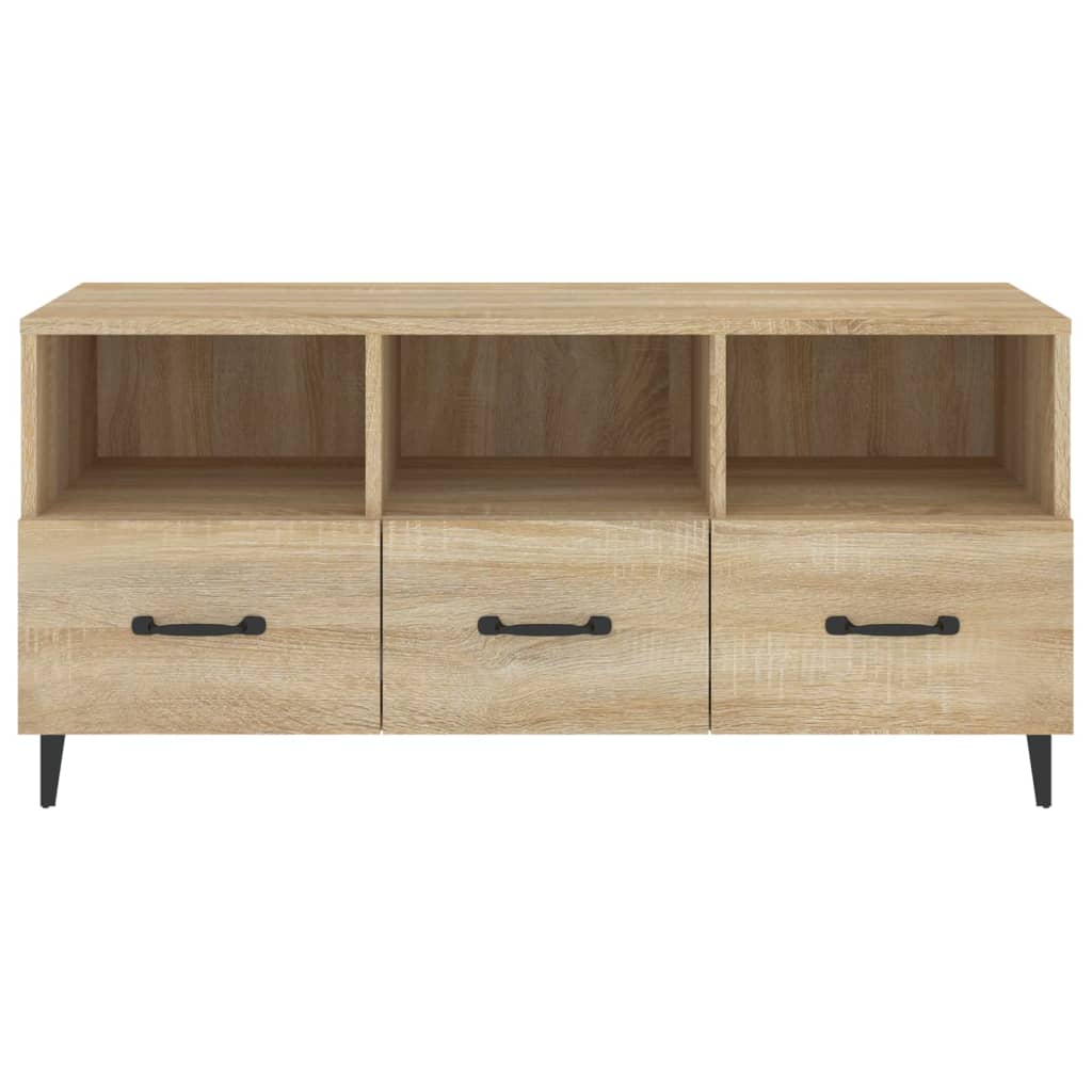 vidaXL Comodă TV, stejar sonoma, 102x35x50 cm, lemn compozit vidaXL Comodă TV, stejar sonoma, 102x35x50 cm, lemn compozit