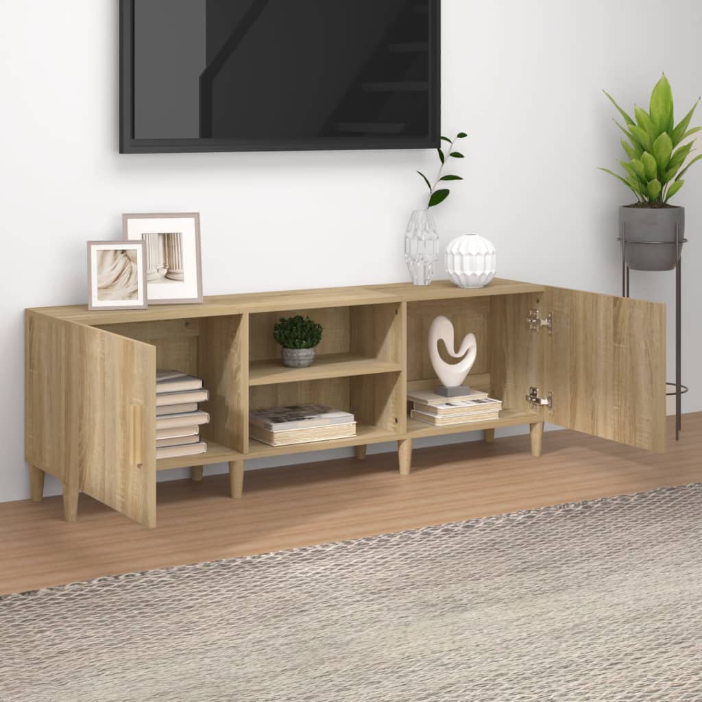 vidaXL Comodă TV, stejar sonoma, 150x30x50 cm, lemn compozit vidaXL Comodă TV, stejar sonoma, 150x30x50 cm, lemn compozit