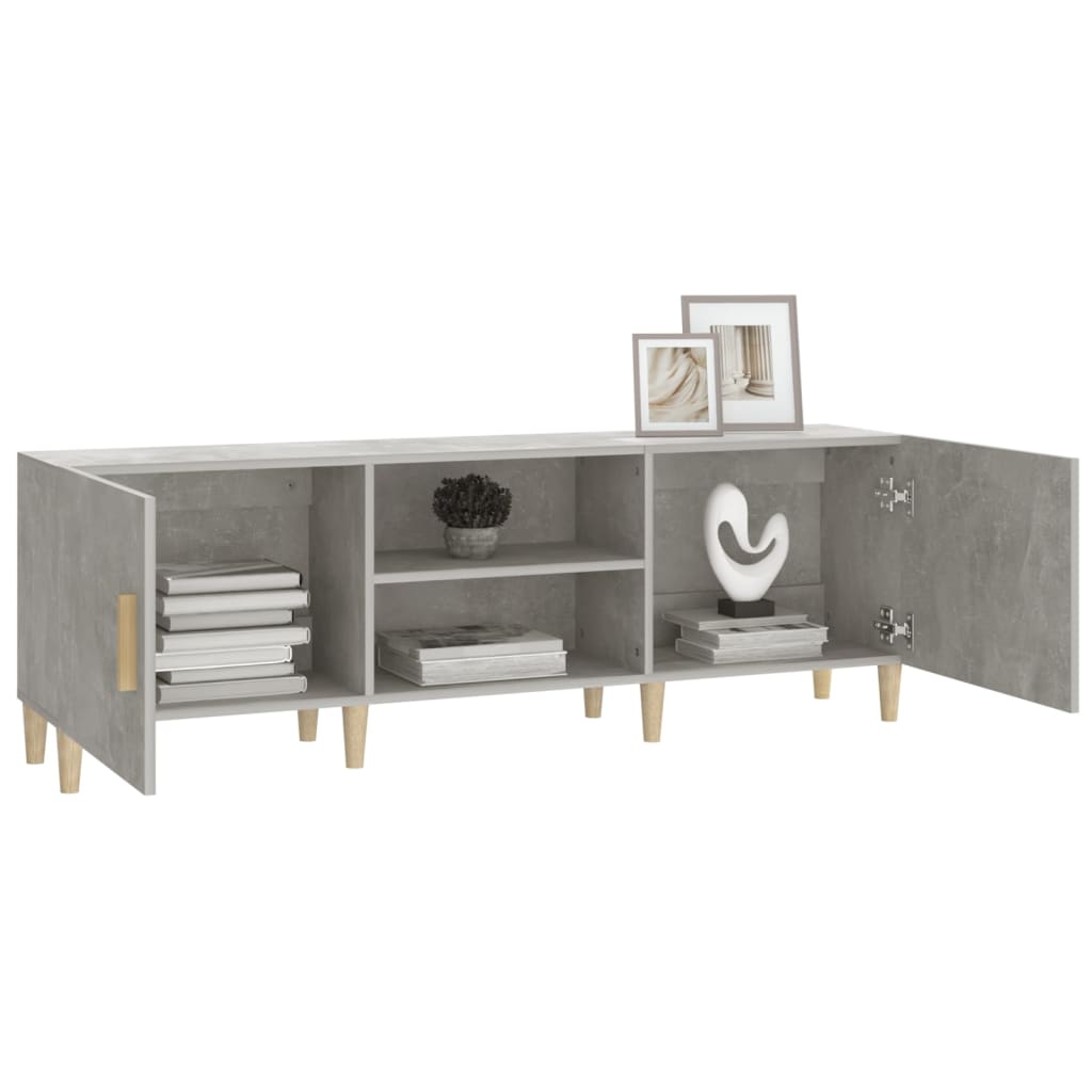 vidaXL Comodă TV, gri beton, 150x30x50 cm, lemn compozit vidaXL Comodă TV, gri beton, 150x30x50 cm, lemn compozit