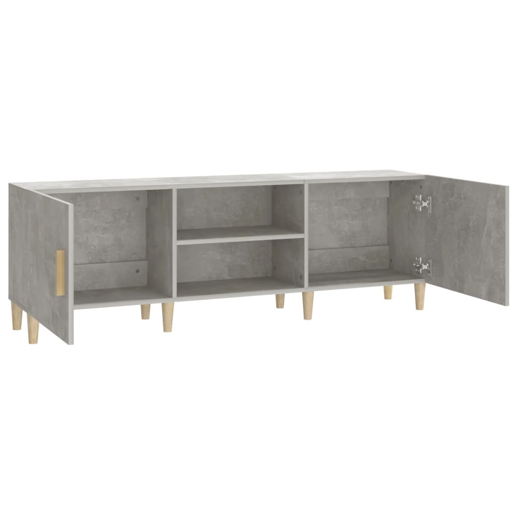 vidaXL Comodă TV, gri beton, 150x30x50 cm, lemn compozit vidaXL Comodă TV, gri beton, 150x30x50 cm, lemn compozit