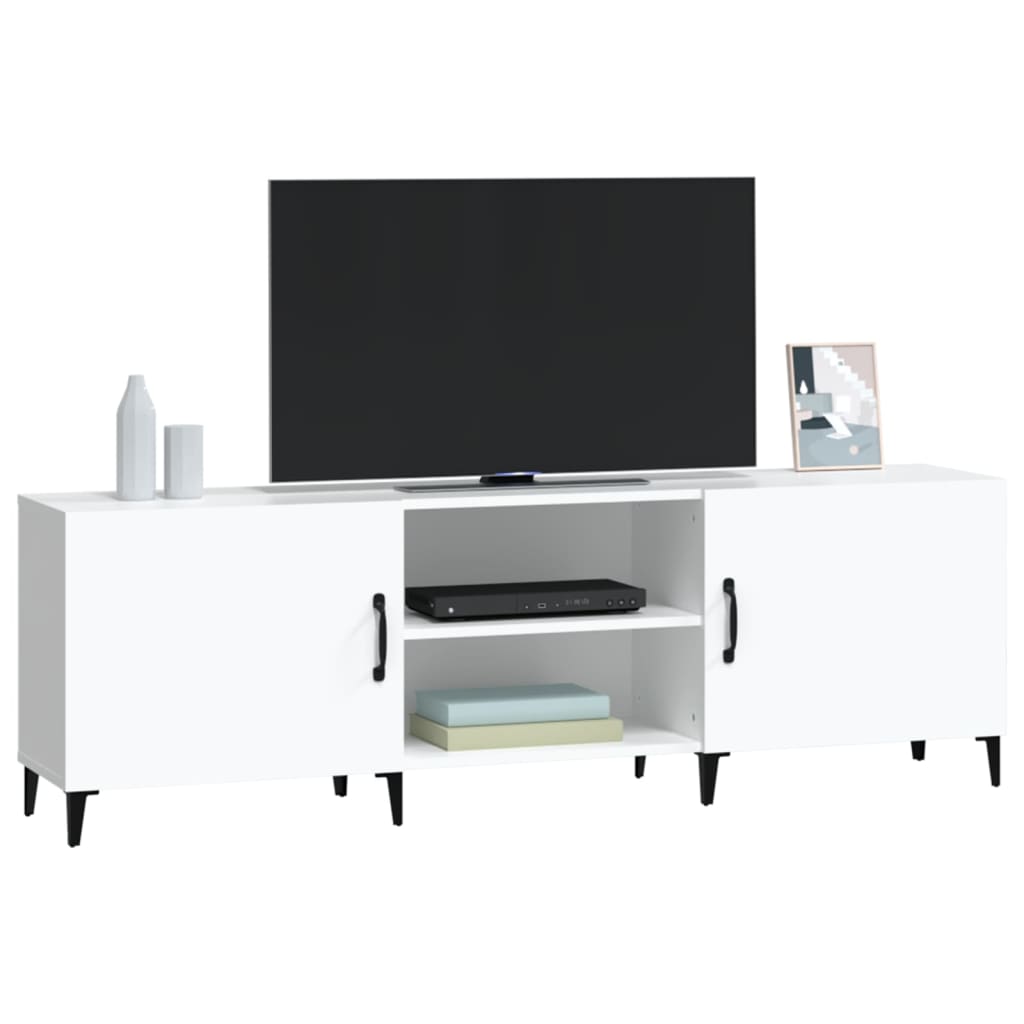 vidaXL Comodă TV, alb, 150x30x50 cm, lemn compozit vidaXL Comodă TV, alb, 150x30x50 cm, lemn compozit
