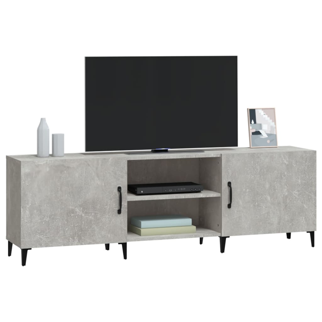 vidaXL Comodă TV, gri beton, 150x30x50 cm, lemn compozit vidaXL Comodă TV, gri beton, 150x30x50 cm, lemn compozit