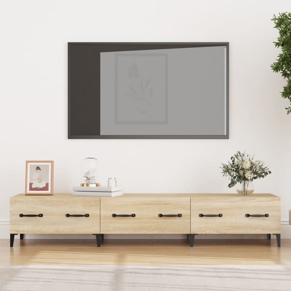 vidaXL Comodă TV, stejar sonoma, 150x34,5x30 cm, lemn prelucrat vidaXL Comodă TV, stejar sonoma, 150x34,5x30 cm, lemn prelucrat