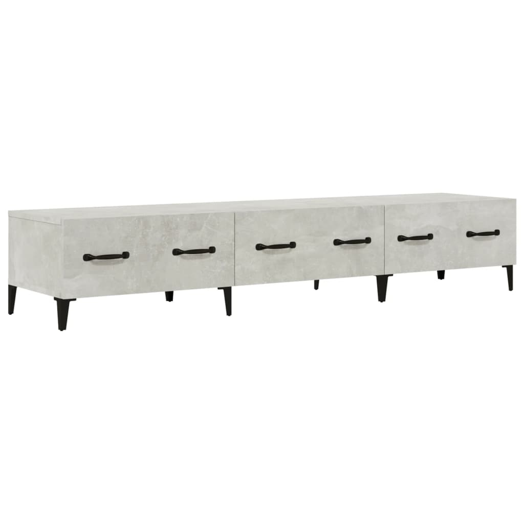 vidaXL Comodă TV, gri beton, 150x34,5x30 cm, lemn prelucrat vidaXL Comodă TV, gri beton, 150x34,5x30 cm, lemn prelucrat