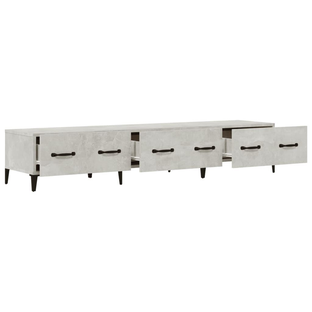 vidaXL Comodă TV, gri beton, 150x34,5x30 cm, lemn prelucrat vidaXL Comodă TV, gri beton, 150x34,5x30 cm, lemn prelucrat