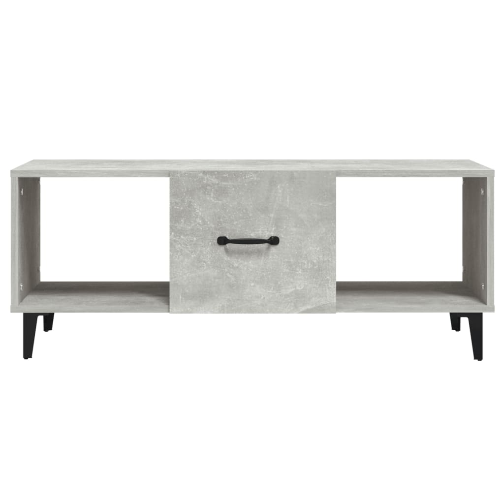 vidaXL Măsuță de cafea, gri beton, 102x50x40 cm, lemn prelucrat vidaXL Măsuță de cafea, gri beton, 102x50x40 cm, lemn prelucrat