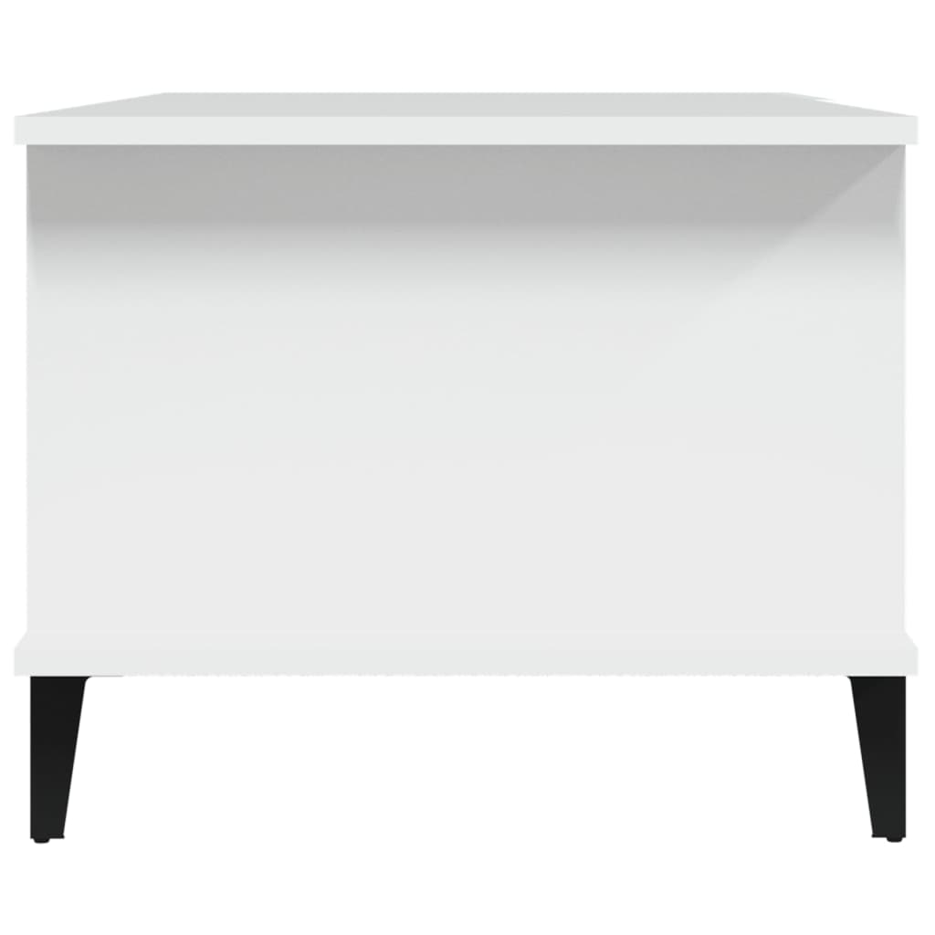 vidaXL Măsuță de cafea, alb, 90x50x40 cm, lemn prelucrat vidaXL Măsuță de cafea, alb, 90x50x40 cm, lemn prelucrat