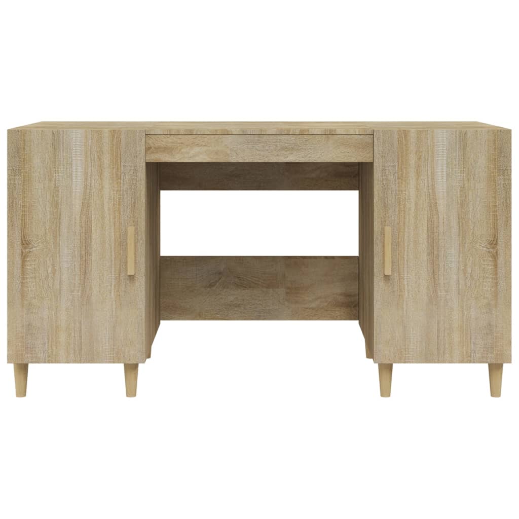 vidaXL Birou, stejar sonoma, 140x50x75 cm, lemn compozit vidaXL Birou, stejar sonoma, 140x50x75 cm, lemn compozit