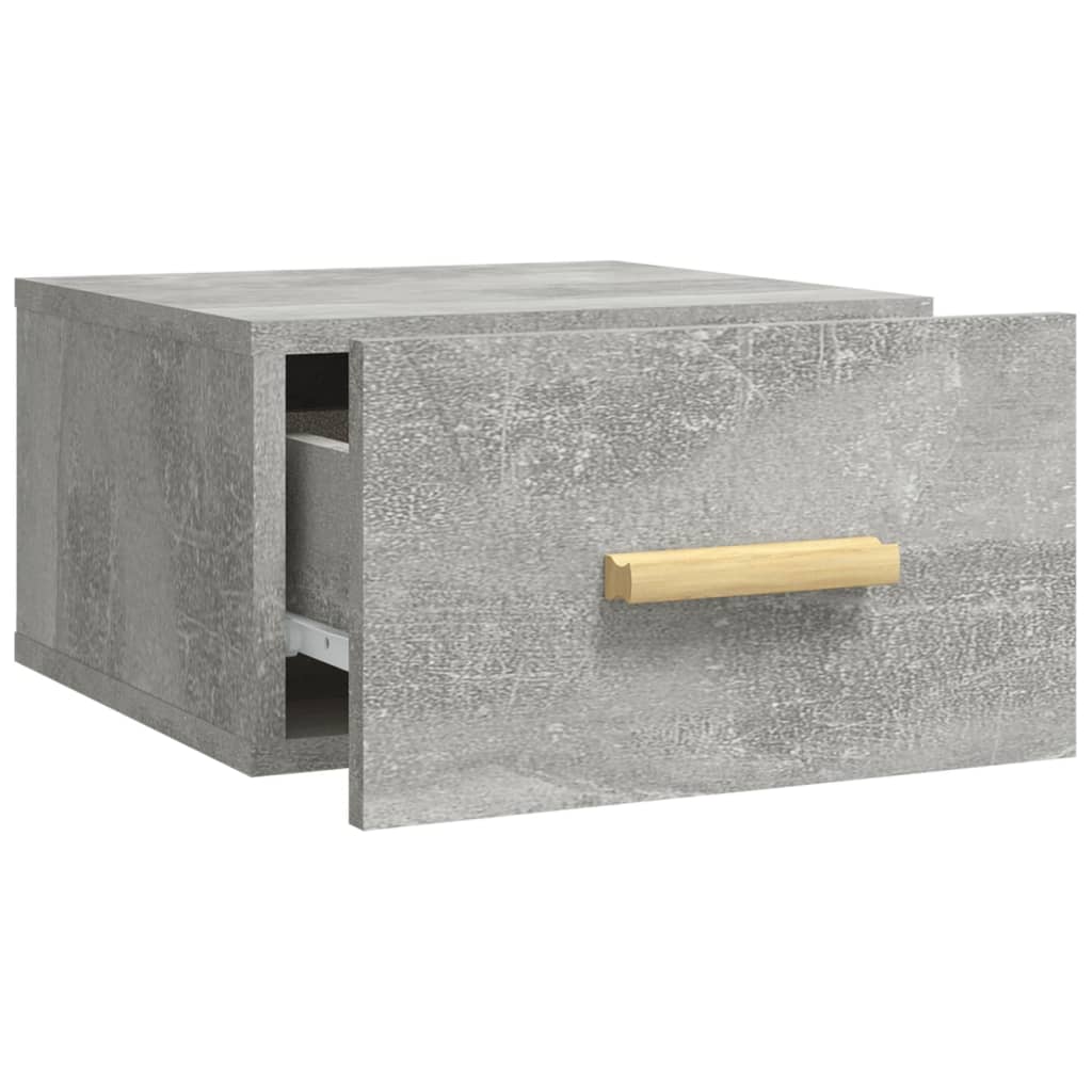 vidaXL Noptieră de perete, gri beton, 35x35x20 cm vidaXL Noptieră de perete, gri beton, 35x35x20 cm