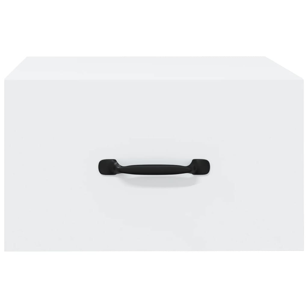 vidaXL Noptieră de perete, alb, 35x35x20 cm