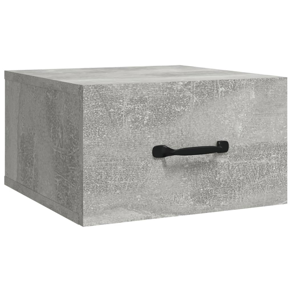 vidaXL Noptieră de perete, gri beton, 35x35x20 cm vidaXL Noptieră de perete, gri beton, 35x35x20 cm