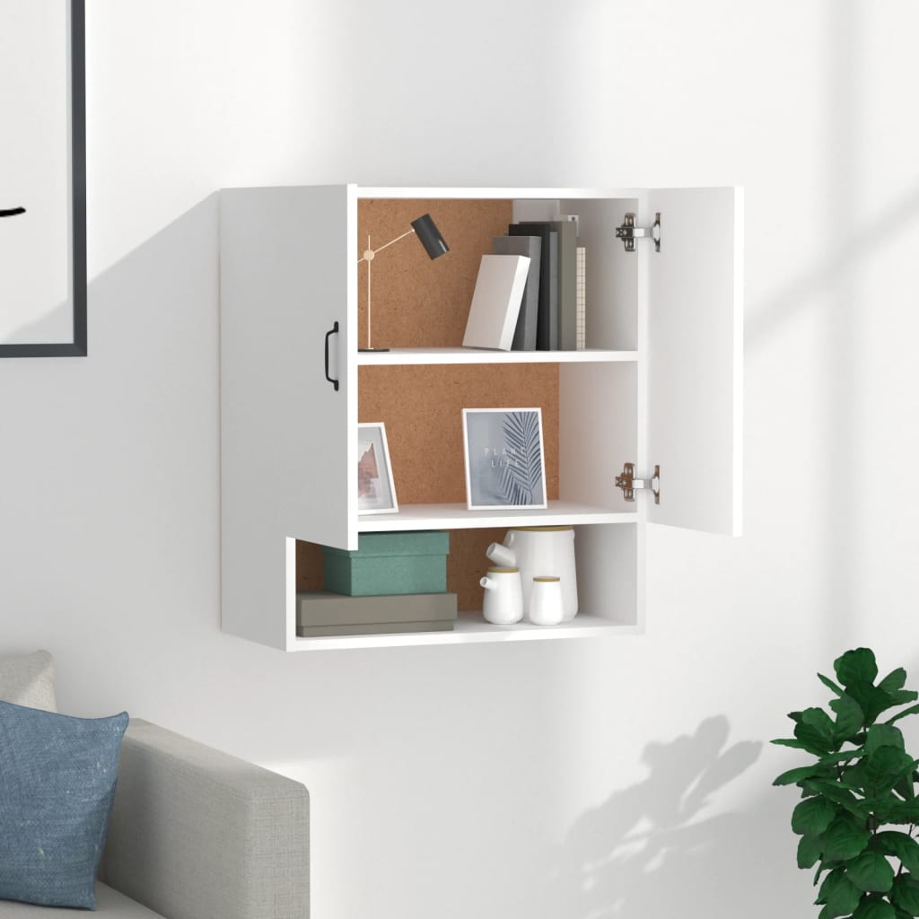 vidaXL Dulap de perete, alb, 60x31x70 cm, lemn prelucrat