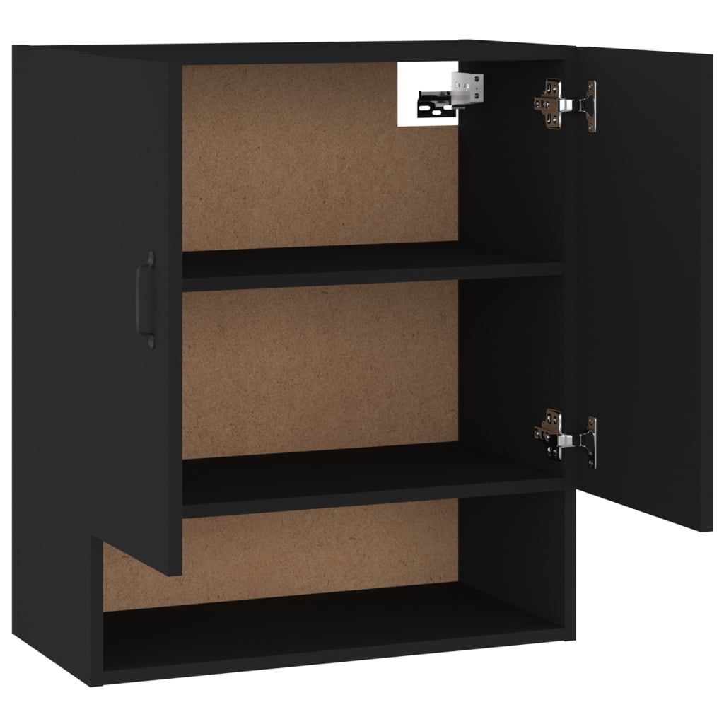 vidaXL Dulap de perete, negru, 60x31x70 cm, lemn prelucrat