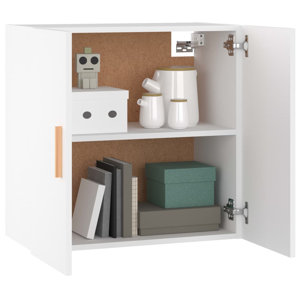 vidaXL Dulap de perete, alb, 60x30x60 cm, lemn prelucrat
