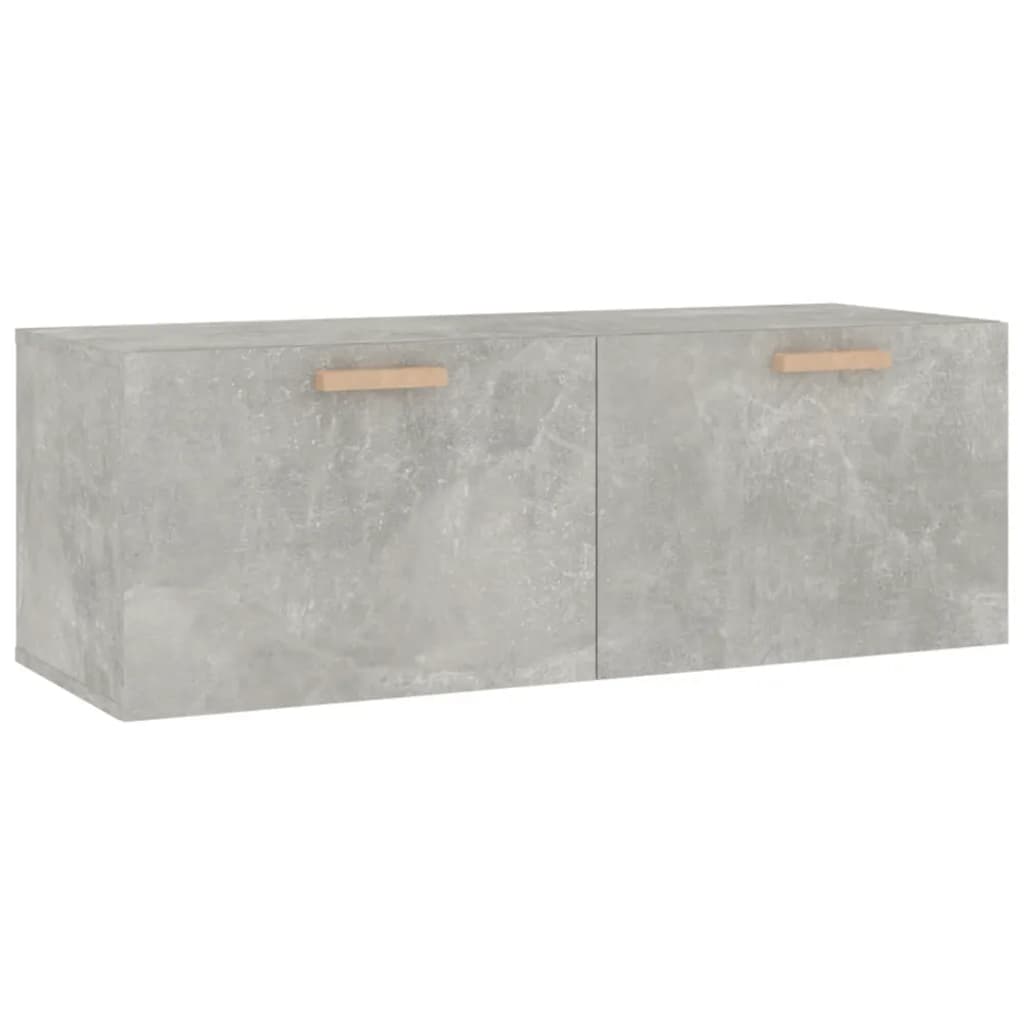 vidaXL Dulap de perete, gri beton, 100x36,5x35 cm, lemn prelucrat