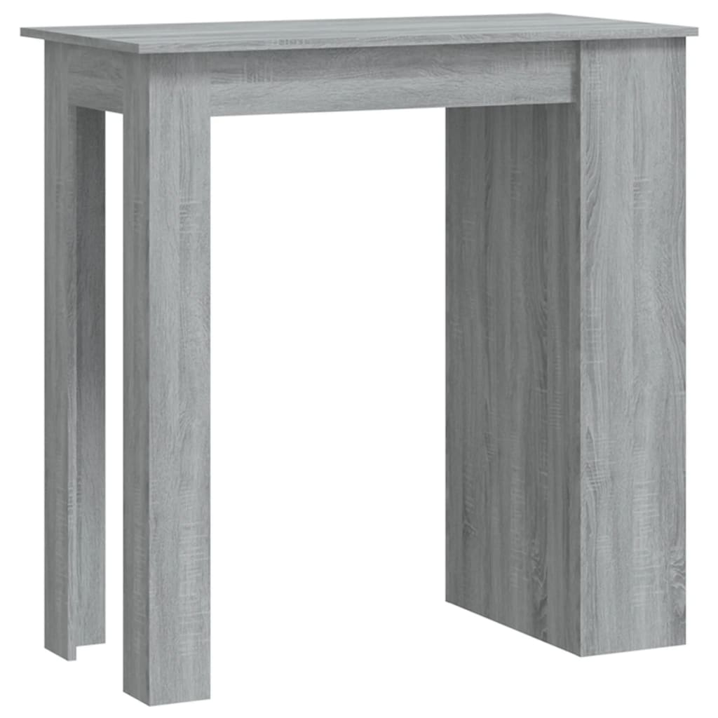 vidaXL Masă de bar cu raft stejar sonoma gri 102x50x103,5 cm PAL vidaXL Masă de bar cu raft stejar sonoma gri 102x50x103,5 cm PAL